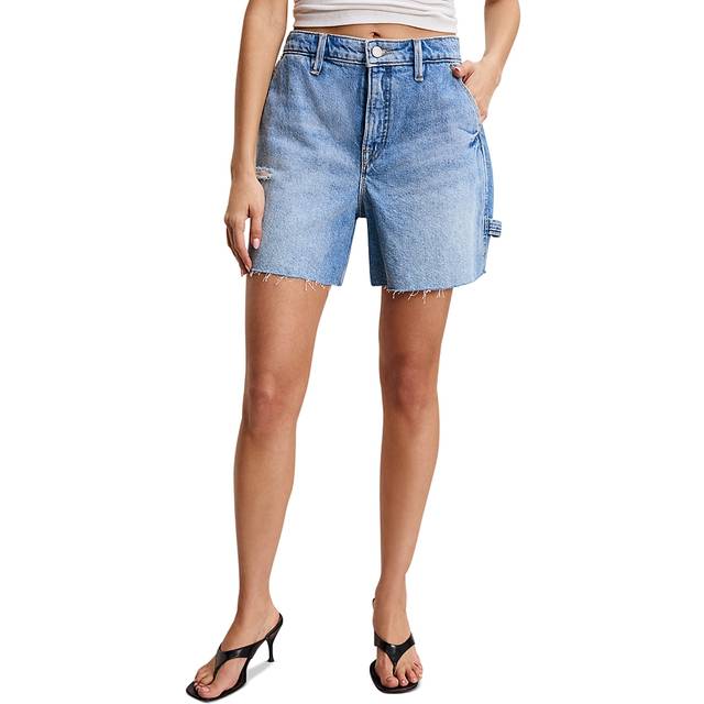 Good American Good 90S Denim Long Shorts - US 6/UK 10 - Blue
