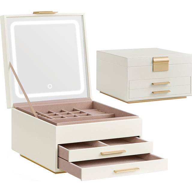 3-Layer Jewellery Box with Mirror
