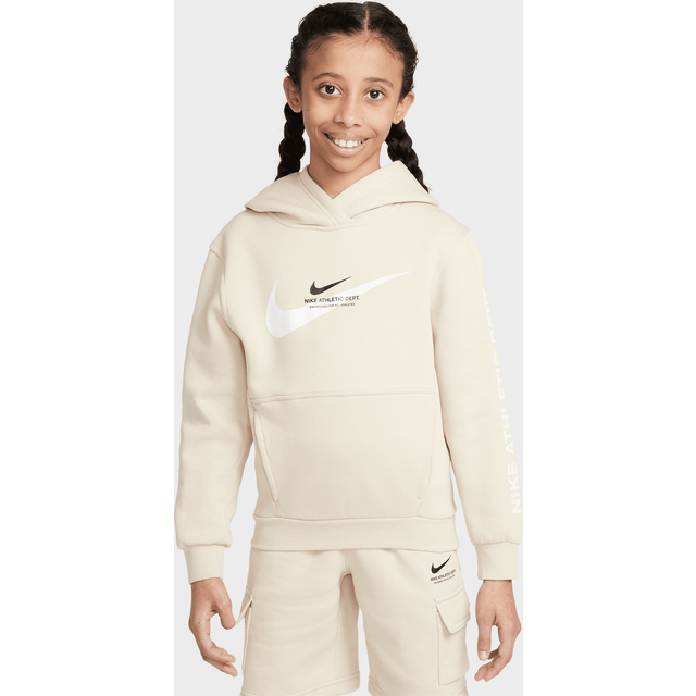 Nike Swoosh Hoodie Junior - Brown - 10-12Y