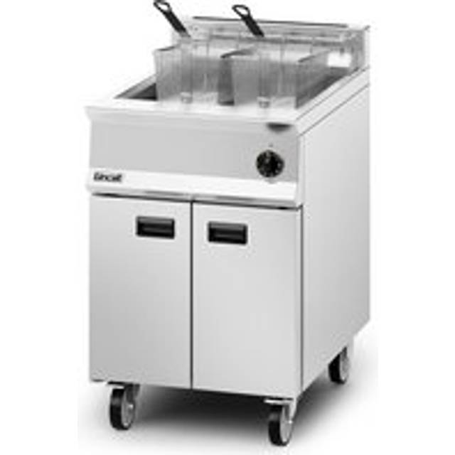 Lincat Opus 800 Single Tank Twin Basket Free Standing Natural Gas Fryer 600mm OG8107