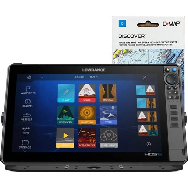 Lowrance HDS PRO 16 utan ekolodsgivare + C-Map DISCOVER - Scandinavian Inland Waters Paketdeal