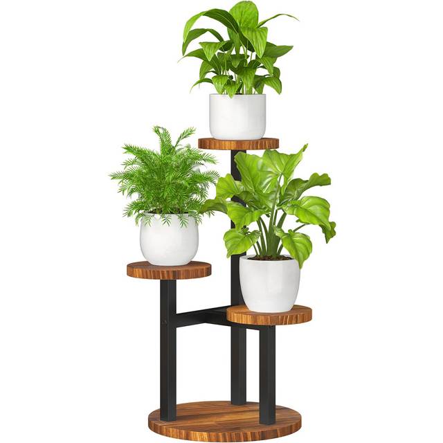 3-Tier Plant Stand - Brown (53cm H X 30cm L X 30cm D)