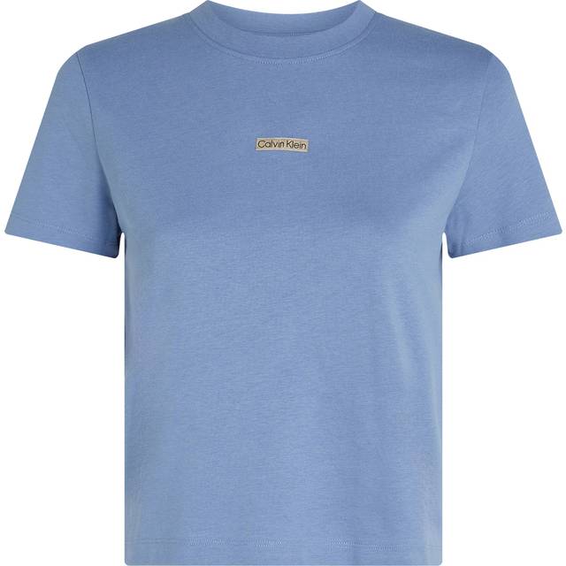 Slim Cropped Badge T-shirt