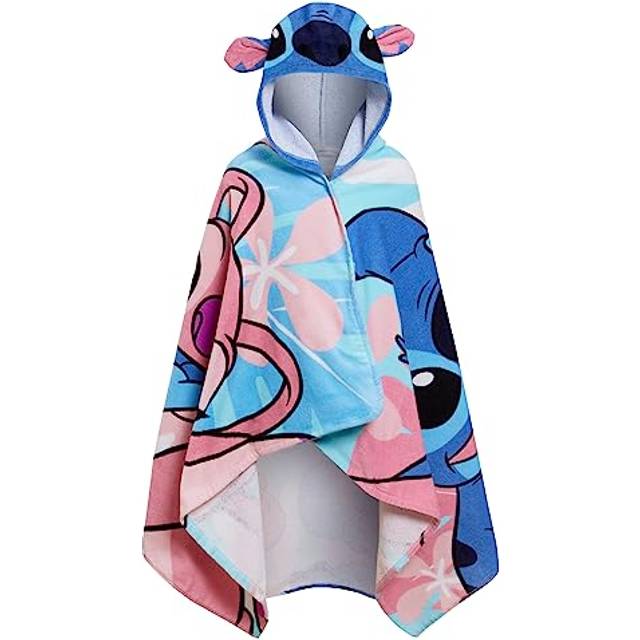 Stitch Hooded Towel Angel Poncho 100% Cotton Kids Beach Towel Bath Towel Swimming Wrap Kids Changing Robe