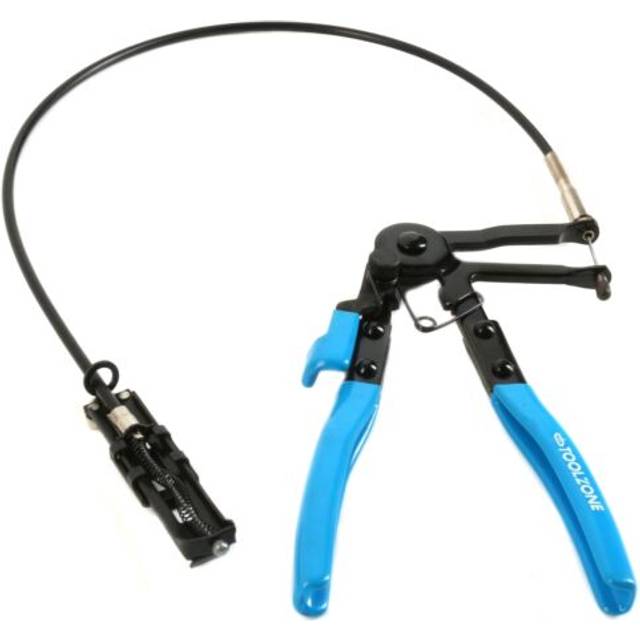 Long Reach Clamp Pliers 690mm Cable Ratcheting Flexible Hose Pipe Clip Removal
