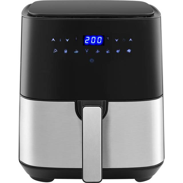 5L Air Fryer, Digital LED One Touch Screen Air Fryers Oven For Home Use, 60Min Timer & 80-200? Temperature With 8 Presets, Detachable Nonstick Basket - Silver;Black (5L)