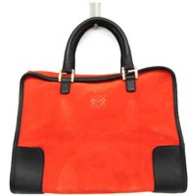 Preloved Hammock Small Suede Red Leather Handbag Women - One Size