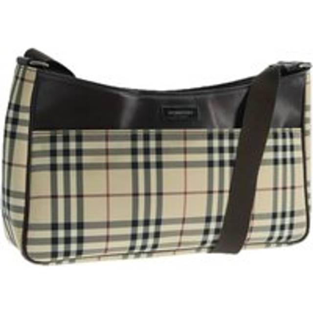 Womens Preloved Nova Check Shoulder Bag Classic Plaid Wo - Beige - One Size