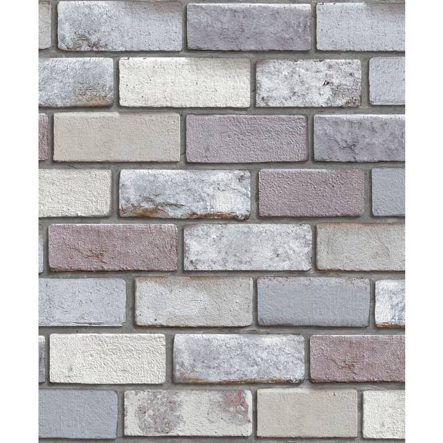 Industrial Brick 10m x 53cm Wallpaper Roll (1,000cm L X 53cm W)
