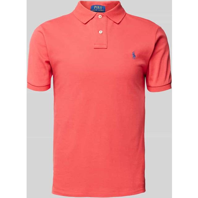 POLO RALPH LAUREN Slim Fit Mesh Polo Shirt |Röd |M