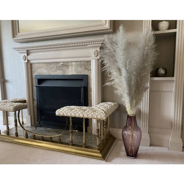 Mixed Preserved Centerpieces Pampas Grass - Grey (120cm H X 5cm W X 5cm D)