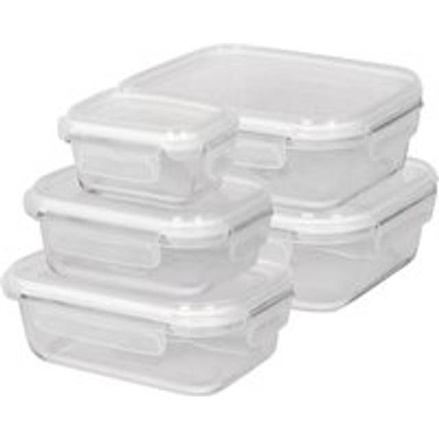 5pc Glass Food Storage Container Set with Lids