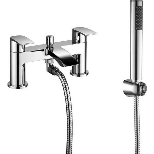Quandro Wall Mounted Bath Shower Mixer - Chrome