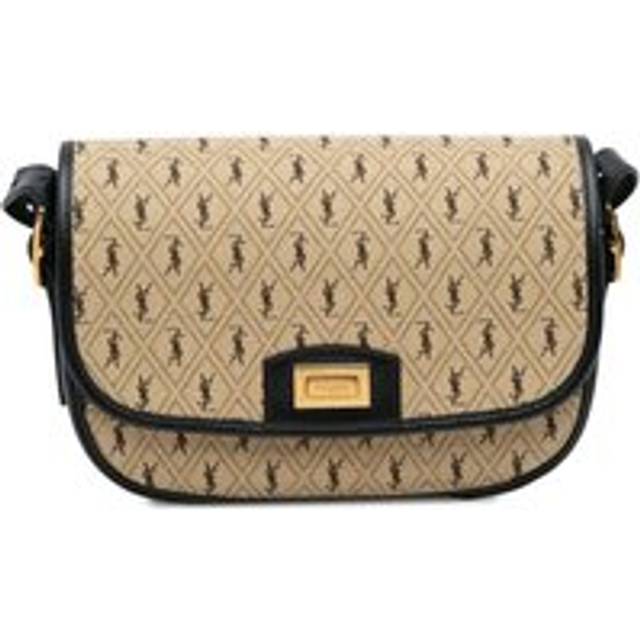 Womens Preloved YSL Monogram Canvas Crossbody Wo - Brown Crossbody Bags - One Size