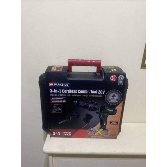 Parkside 20v cordless 3in1 multi function combi tool drill sabre saw sander.
