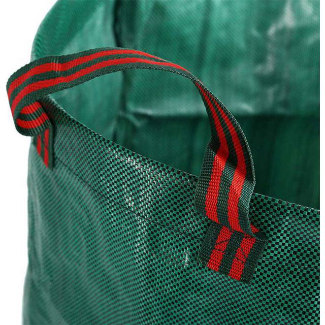 6X 270L Garden Waste Bag Strong Waterproof Heavy Duty Reusable Foldable Rubbish Grass Sack