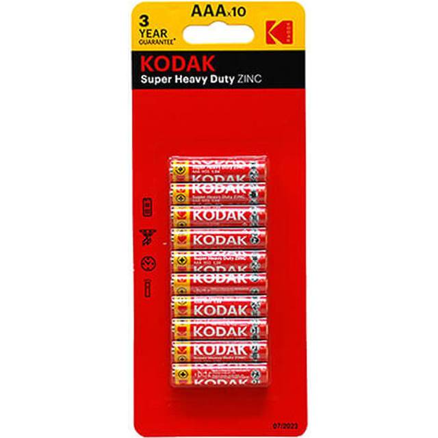 (10pk) Kodak Super Heavy-duty Batteries (AAA)