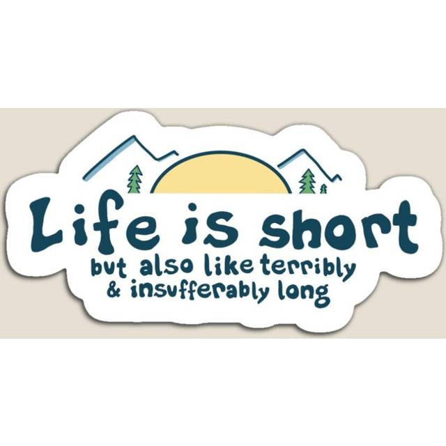 Fridge Magnets Life is Short Acrylic Meme Decoration for Home Kitchen Office