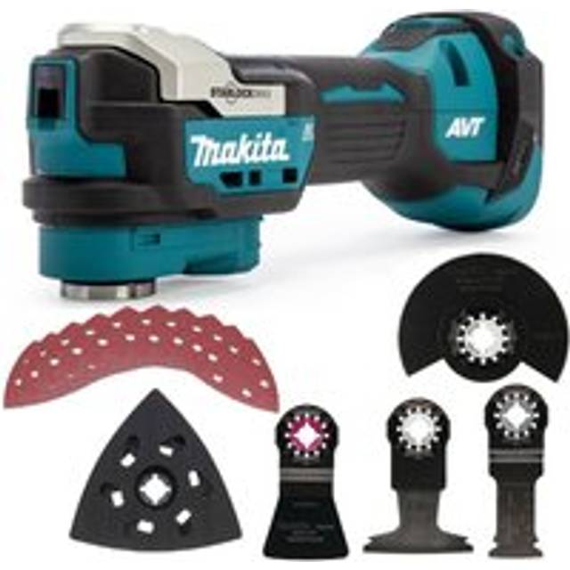 DTM52Z 18v lxt Brushless Multi Tool Floor Plunge Floor Layer Set + Sheets - Makita