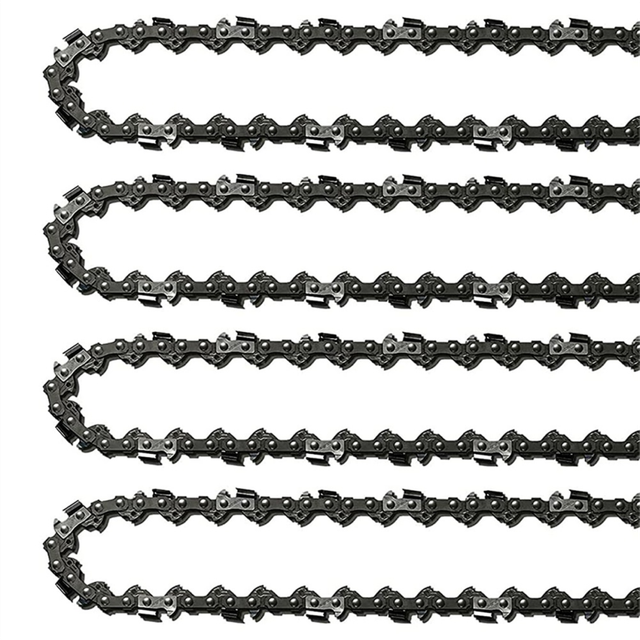 4Pcs 18Inch Chainsaw Chain 62 Drive Links 0.05In Gauge, 3/8In Pitch, 18In Replacement Low-