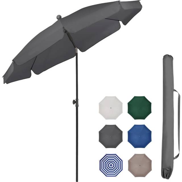 Sekey 2m Garden Parasol with Umbrella Cover - Adjustable and Portable Patio Umbrella for Beach, Garden, Pool, and Patio - UPF 50+ Sun Protection