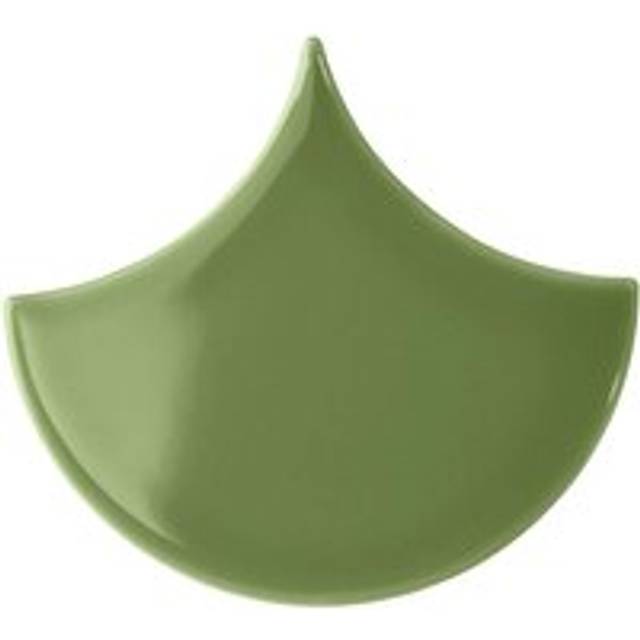 Symmetry Fan Jade Gloss Glazed Ceramic Wall Tile - 135mm x 150mm Johnson Tiles