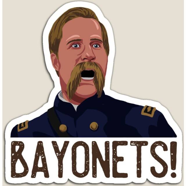 Fridge Magnets BAYONETS! Joshua Chamberlain Gettysburg Acrylic Meme Decoration for Home Kitchen Office