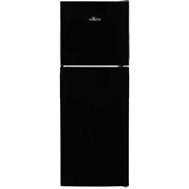 Willow Black Small Fridge Freezer 138L with Adjustable Thermostat Black One Size