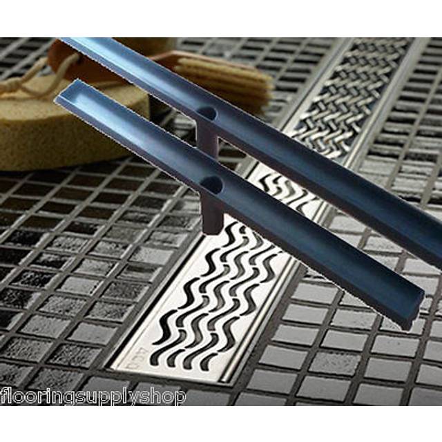 ACO ShowerDrain Plus 37240 48&quot; Linear ShowerDrain - Wavy