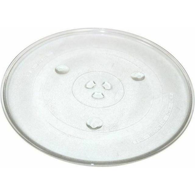 Strong Durable Universal Microwave Turntable Glass Plate with 3 Fixers, 255mm