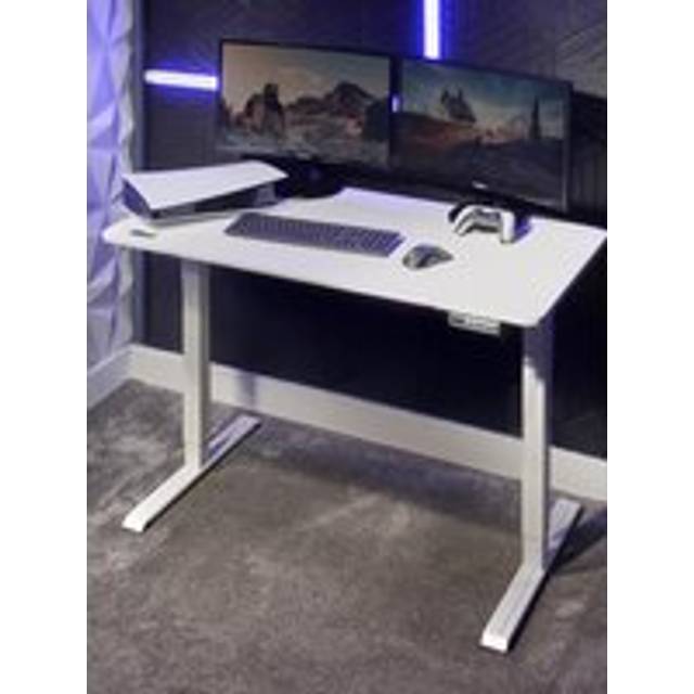 X Rocker Ascend Height Adjustable Desk, White