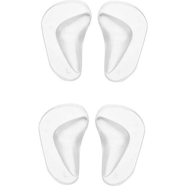 (As show, One size) 2pairs clear gel arch support insoles, orthotic insoles silicone orthopedic foot insoles flat feet arch support plantar fasciitis