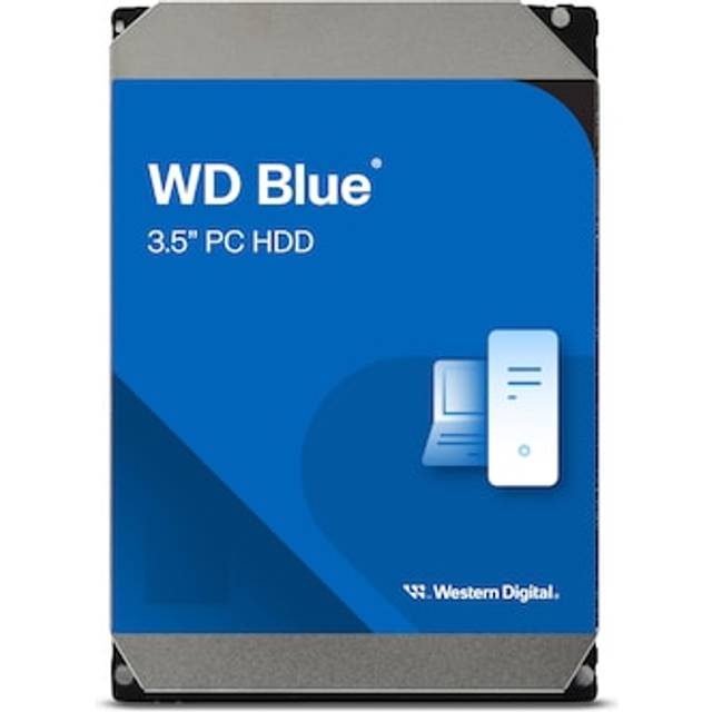 WD Blue - Hårddisk - 10 TB - inbyggd - 3.5" - SATA 6Gb/s - 7200 rpm - buffert: 512 MB