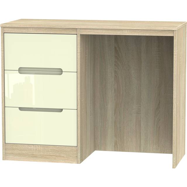 Fully Assembled Grety Dressing Table - Black (78.8cm H X 93cm W X 41.5cm D)