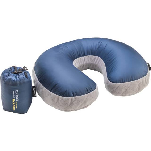 Cocoon U-Shaped Down Neck Pillow Dark Indigo/Grey, OneSize