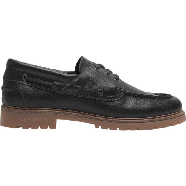 Les Deux Taylor Leather Boat Shoe Herr Stl. 46 - Finskor Från Magasin - Black (46)