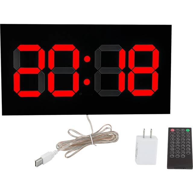 Household Acrylic Digital 3d Clock Remote Control Perpetual Calendar Alarm Clock Single Red Digit 100240v
