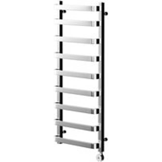 Wholesale Domestic Milton Curved Digital Thermostatic Electric Heated Towel Rail | Chrome | Mild Steel | 1200mm x 500mm
