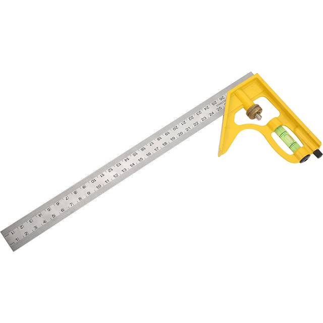 300MM Adjustable Multi Function Right Angle Combination Square 45 degrees 90 degrees  Measuring Ruler with Level