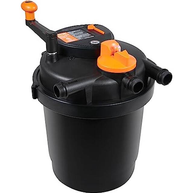 VEVOR Bio Pressure Pond Filter  Up to 1600 Gallons  with 13W UV-C Light  1580 GPH  Pressurized Biological Pond Filter System Filtration Equipment for