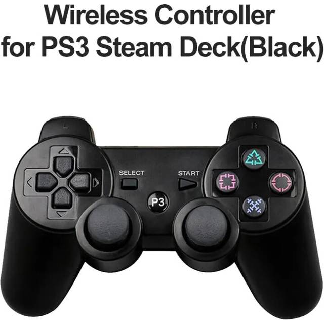 (Black) Controller for Sony PS3 Super Slim PC Joystick Gamepad for Play Station