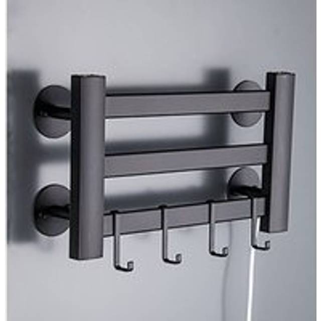 Alwaysh - Wall-Mounted Electric Towel Warmer - Constant Temperature 120W, 3 Layers (No Punching)