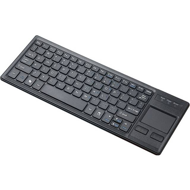 80 Keys USB Wired Keyboard Ultra Thin Mini Compact Touch HUB Function