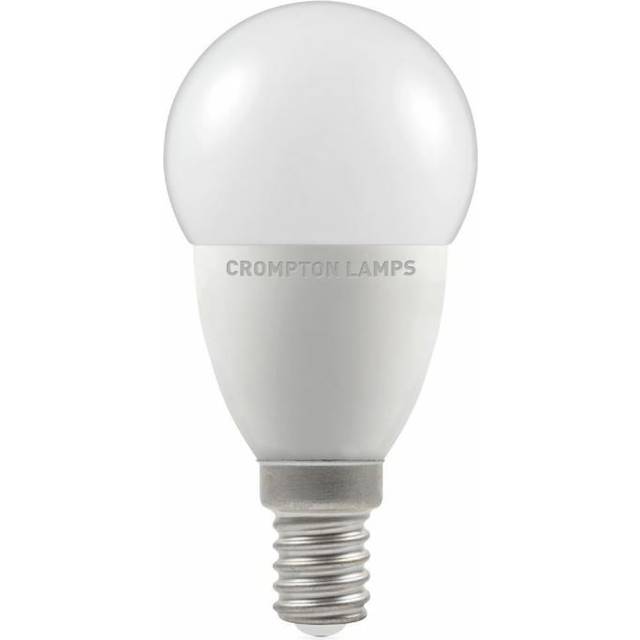 Crompton Lamps LED Golfball 5.5W E14 Dimmable Warm White Opal (40W Eqv)