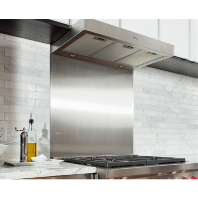 (900 mm, 500 mm) Brushed Satin Stainless Steel Splashback Cooker Kitchen Hob Splash Back Plate
