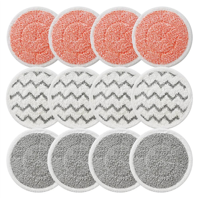 Rotating Mop Pads for -Wave 3897A SmartSteam Pads 12Pack