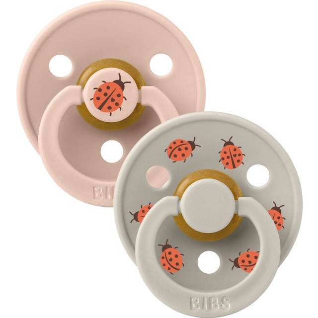 BIBS Studio Colour Ladybug Latex 18+ månader Size 3 Blush Mix 2 st