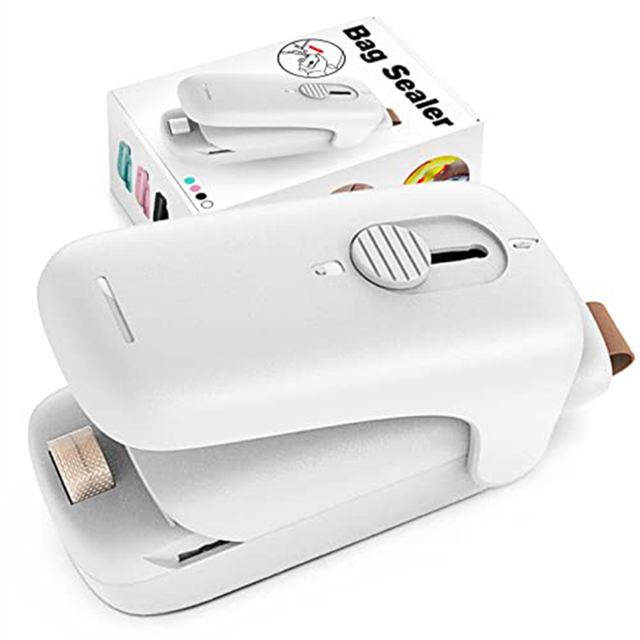 Mini Chip Bag Sealer,Handheld Heat Vacuum Sealer Cutter,A