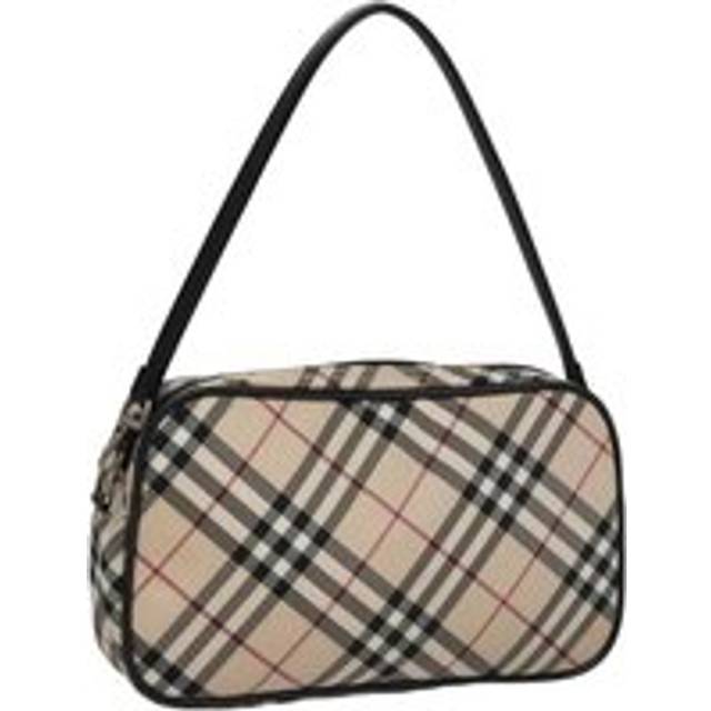 Womens Preloved Nova Check Shoulder Bag Wo - Beige - One Size