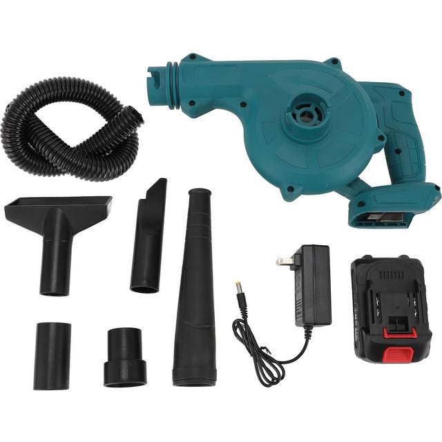 Leaf Blower Blowing Vacuuming Multifunctional 3 Speed 1500mAh Battery Operated Electric Leaf Blower